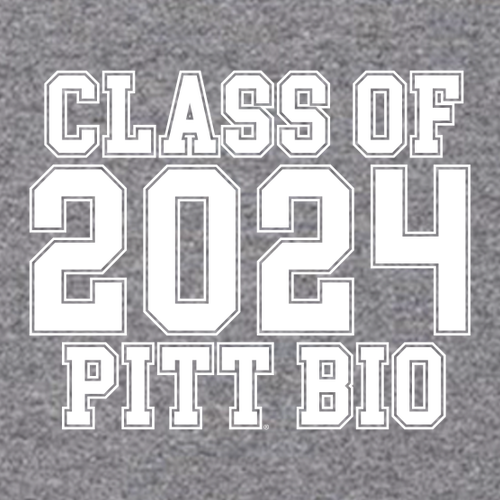 Pitt Bio Sciences class of 2024 Tee -- Graphite Heather