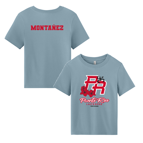 Women's Heavyweight Tee -- Vintage Denim MOÑTANEZ