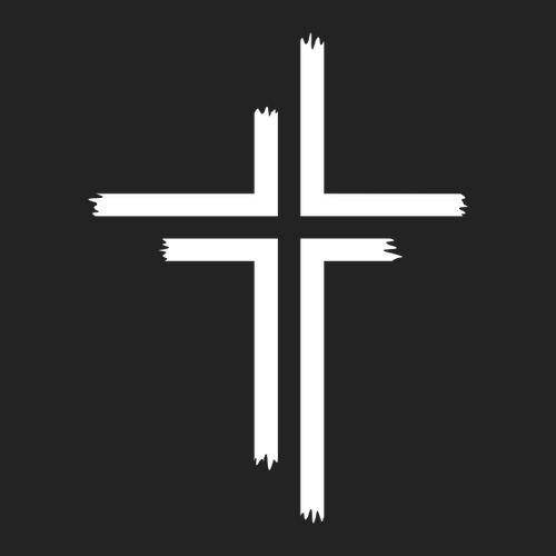 KGM Cross Logo Trucker Cap -- Black / White