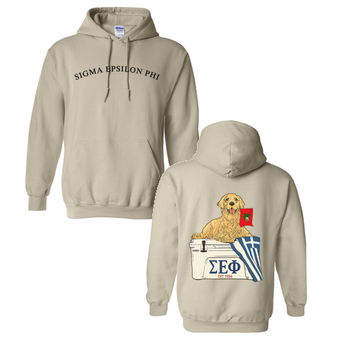 Gildan Heavy Blend Hooded Sweatshirt -- Sand