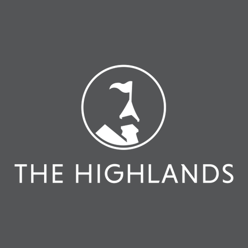 The Highlands Logo 1 White Ink -- Raglan Sweatshirt Asphalt