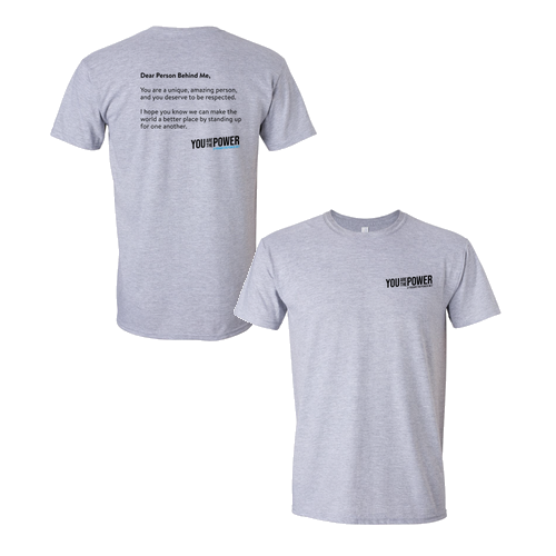 Dear Person Behind Me Short Sleeve Tee -- Sport Grey