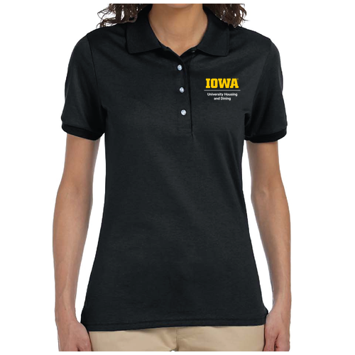 Jerzees Ladies 5.6oz. 50 / 50 Jersey Sport Shirt -- Black