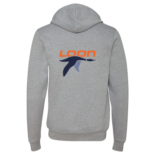 Loon Logo 2 Full color -- Pullover Hooded Sweatshirt Athletic Heather