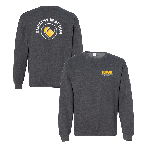 Gildan Heavy Blend Crew Neck Sweatshirt -- Dark Heather