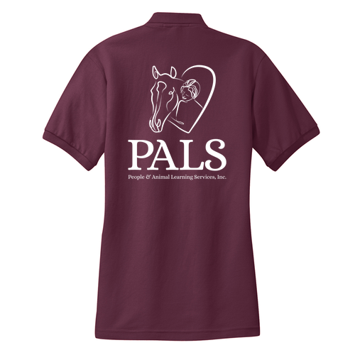 Port Authority Ladies Silk Touch Sport Shirt. -- Maroon
