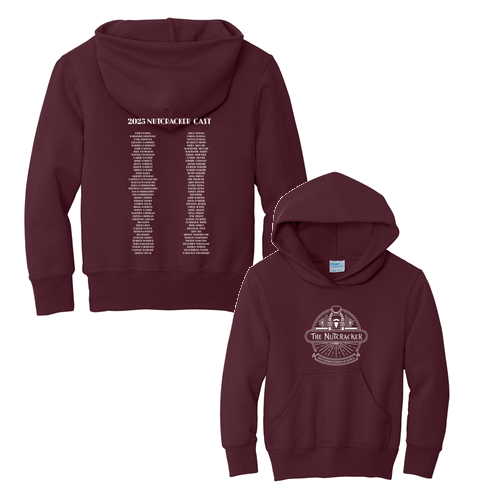 Port and Company Youth Pullover Hooded Sweatshirt -- Maroon