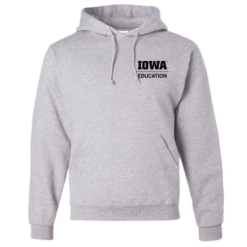Hawkeye Teacher Jerzees 8 oz 50/50 Nublend Adult Hooded Sweatshirt -- Ash