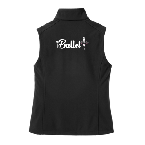 Ladies Port Authority Core Soft Shell Vest -- Black