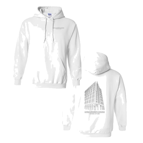 Corboy Law Center Hooded Sweatshirt -- White