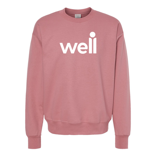 Hanes 90/10 Ultimate Cotton Crew Sweat -- Mauve
