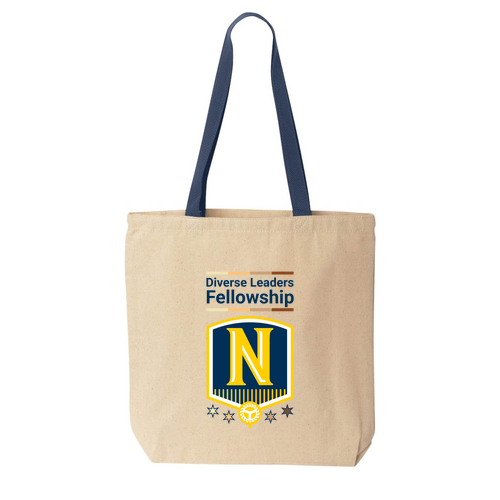 Liberty Bags Canvas Tote with Contrasting Handles -- Natural / Navy