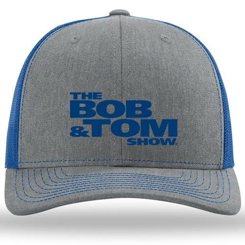 Richardson Snapback Trucker Cap -- Heather Grey / Royal