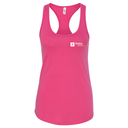 Ladies Next Level Soft Ideal Racerback Tank -- Raspberry
