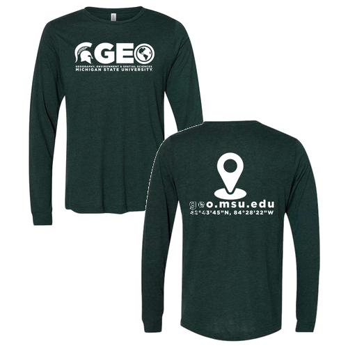 Bella+Canvas Unisex Triblend Long Sleeve Tee -- Emerald TriBlend