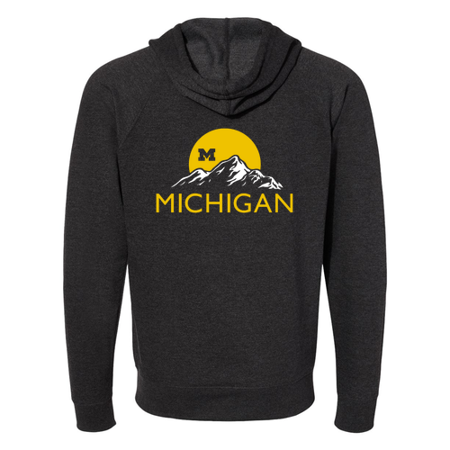 Independent Trading Icon Unisex Lightweight Terry Full-Zip Hooded Sweatshirt -- Charcoal Heather