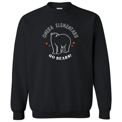 Gildan Heavy Blend Crew Neck Sweatshirt -- Black