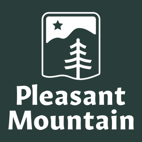 Pleasant Mountain Logo 1 White Ink -- Crewneck Sweatshirt Forest
