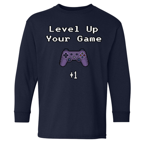 Gildan Youth Heavy Cotton Longsleeve -- Navy