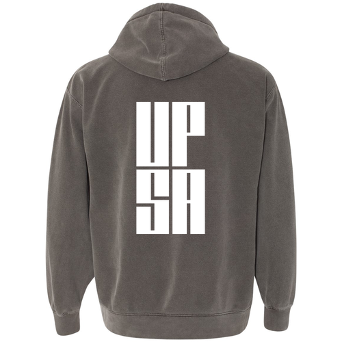 Comfort Colors Garment Dyed Hooded Pullover Sweatshirt -- Pepper