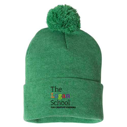 Sportsman Pom Pom Knit Hat -- Heather Kelly