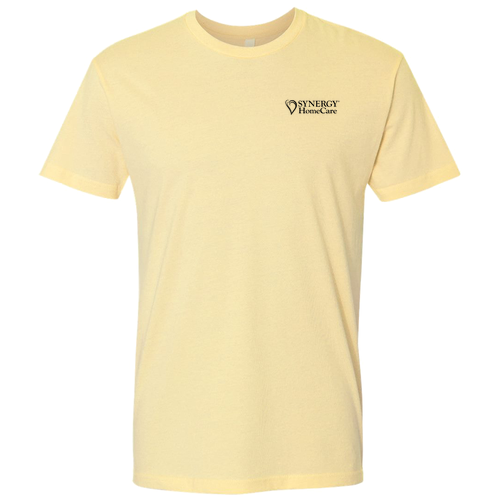 Next Level Mens Fitted Short Sleeve Tee -- Banana Cream