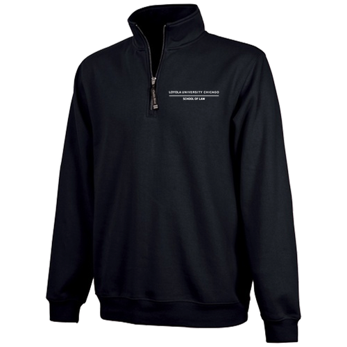 Charles River Crosswind Quarter Zip Sweatshirt -- Black