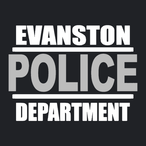 Evanston Police Long Sleeve Tee -- Black