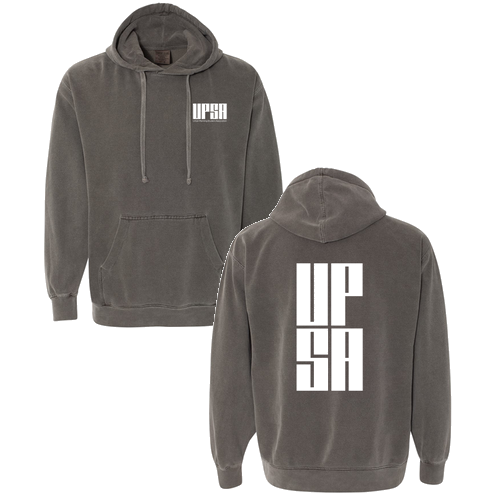 Comfort Colors Garment Dyed Hooded Pullover Sweatshirt -- Pepper