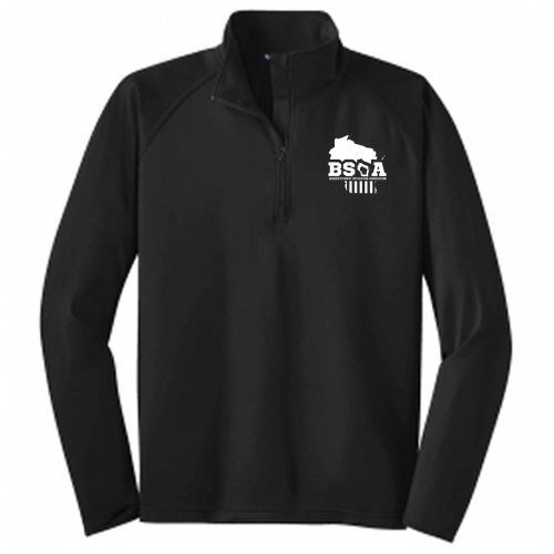 Sport Tek Sport Wick Stretch Half Zip Pullover -- Black