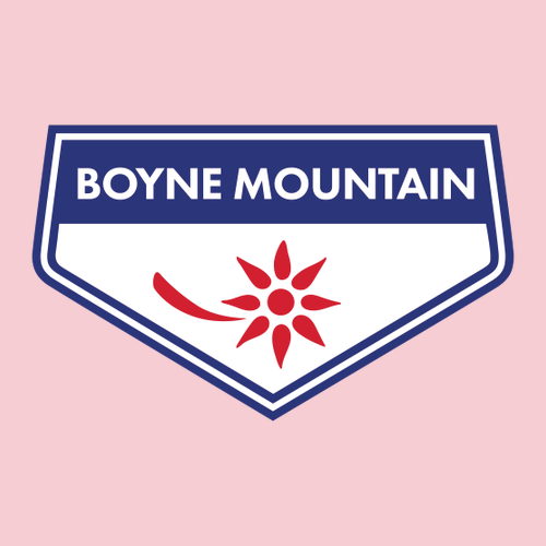 Boyne Mountain Logo 1 Full color -- Short sleeve Light Pink
