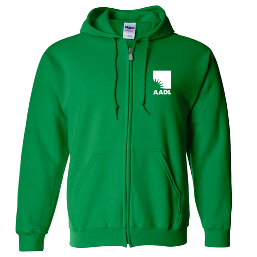 Gildan Full Zip Hooded Sweatshirt -- Irish Green [HIDE]