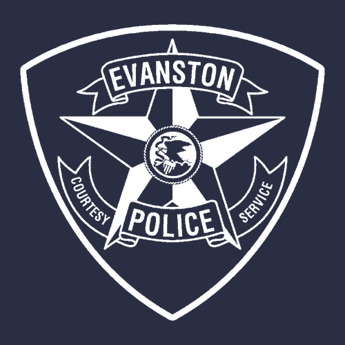 Evanston Police Hoodie -- Navy Blue