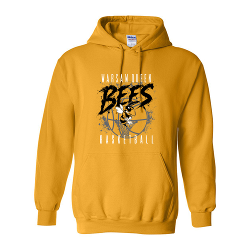 Queen Bees Gildan Heavy Blend Hooded Sweatshirt -- Gold