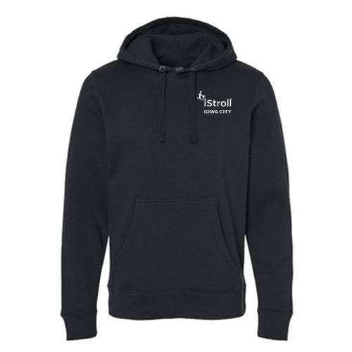 J America Unisex BTB Fleece Hooded Sweatshirt -- Black