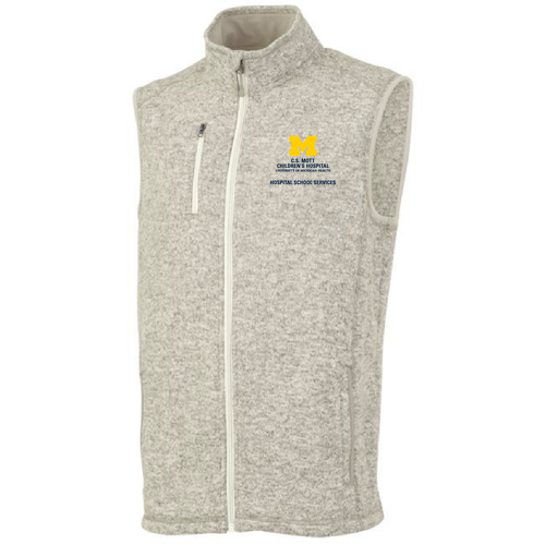 Charles River Pacific Heathered Vest -- Oatmeal Heather