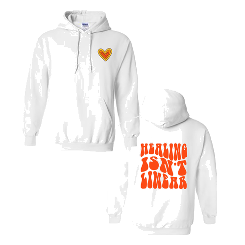 Gildan Heavy Blend Hooded Sweatshirt -- White