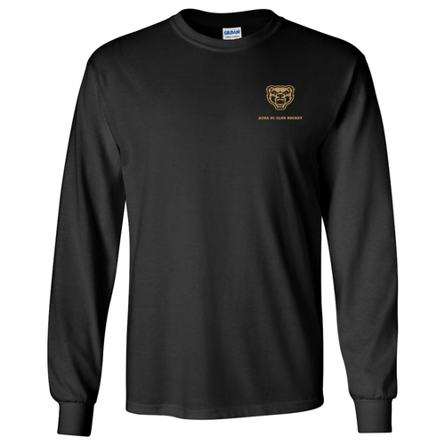 Gildan Ultra Cotton Longsleeve Basic T-Shirt -- Black