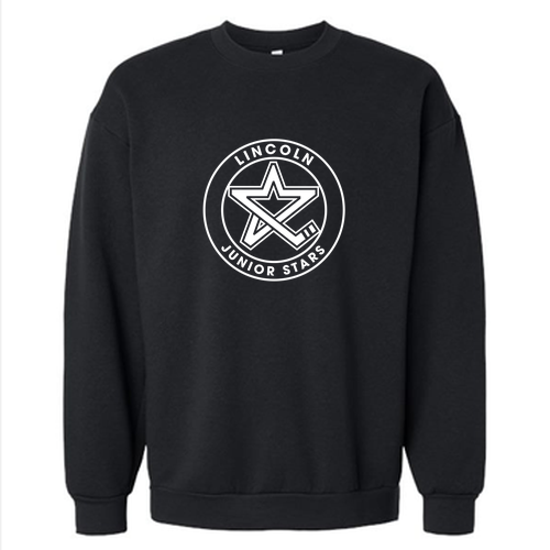 Unisex Junior Stars Crewneck Sweatshirt -- Black