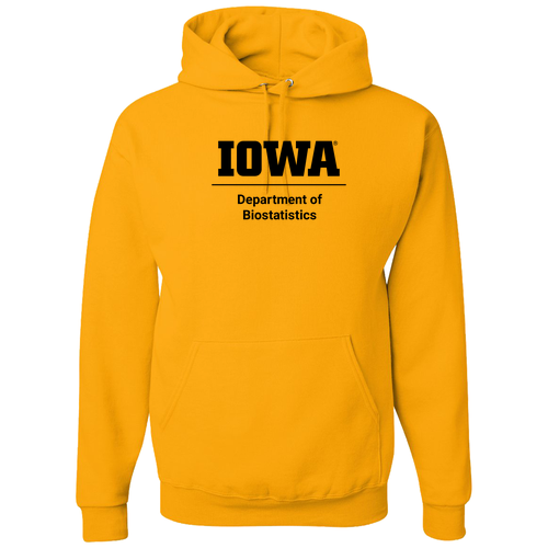 Biostatistics Jerzees 8 oz 50/50 Nublend Adult Hooded Sweatshirt -- Gold