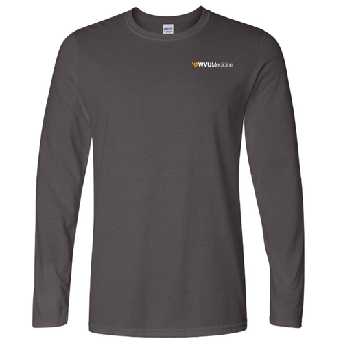 Gildan Softstyle Longsleeve T Shirt -- Charcoal