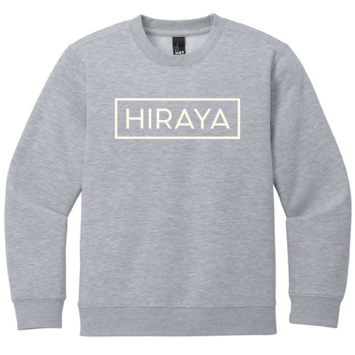 Hiraya Classic Logo YOUTH Crewneck Sweatshirt -- Light Heather Grey