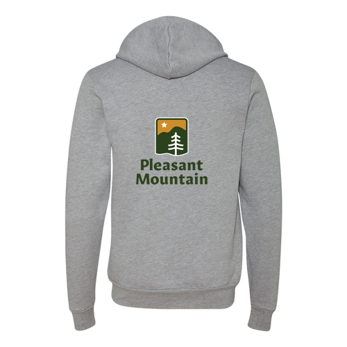 Pleasant Mountain Logo 2 Full color -- Pullover Hooded Sweatshirt Athletic Heather
