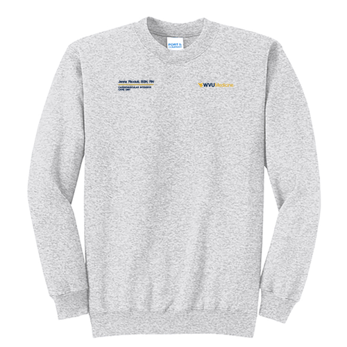 Port and Company Classic Crewneck Sweatshirt -- Ash