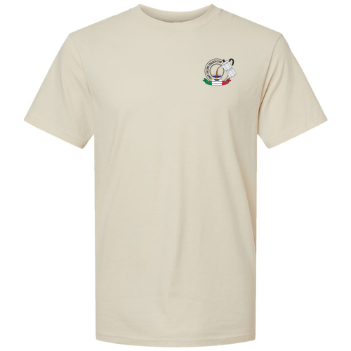 60/40 Cotton/Poly CVC T-shirts -- Men’s styling -- Heather Cream