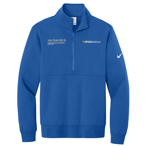 Nike Club Fleece Sleeve Swoosh 1/2-Zip -- Game Royal