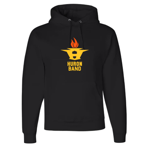 Mens/Unisex Jerzees 9 oz Nublend Hooded Sweatshirt -- Black