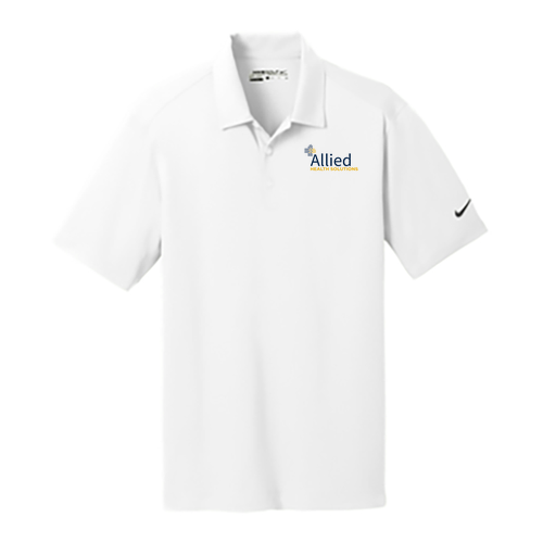 Nike Golf Dri Fit Vertical Mesh Polo -- White