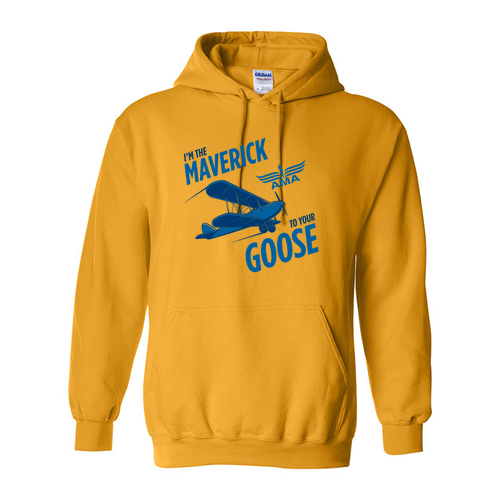 Gildan Heavy Blend Hooded Maverick to Goose Sweatshirt -- Gold