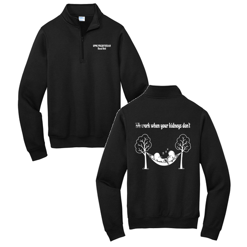 Fleece Quarter-Zip Pullover Sweatshirt -- Jet Black